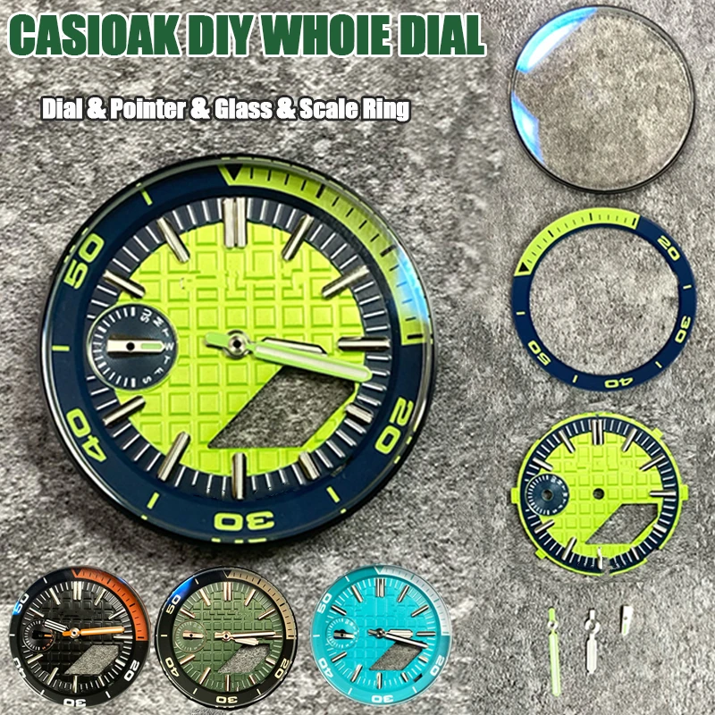 

Casioak Luminous Hour Marker For GA2100 GA2110 Dial Ring DIY Watch Scale Ring Index Modification set 4 in 1 Watch Accessories