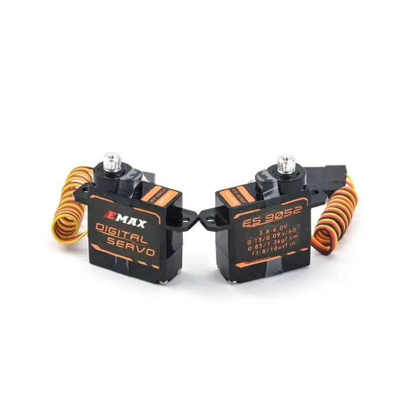 

1/2/4/6/8 шт. EMAX ES9052MD Цифровой Металлический Шестеренчатый сервопривод 5,5 г универсальный для радиоуправляемого FPV самолета дрона DIY аксессуары
