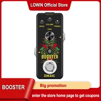 zikzic electric guitar effect pedal booster vintage simulates pure signal amplifying sound encouragement