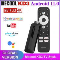 mecool kd3 tv stick amlogic s905y4 tv box android 11 2gb 8gb netflix google certified voice support av1 hdr10 2 4g5g wifi bt5 0