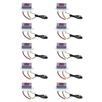 promotion 10x 220v digital led temperature controller 10a thermostat control switch probe new