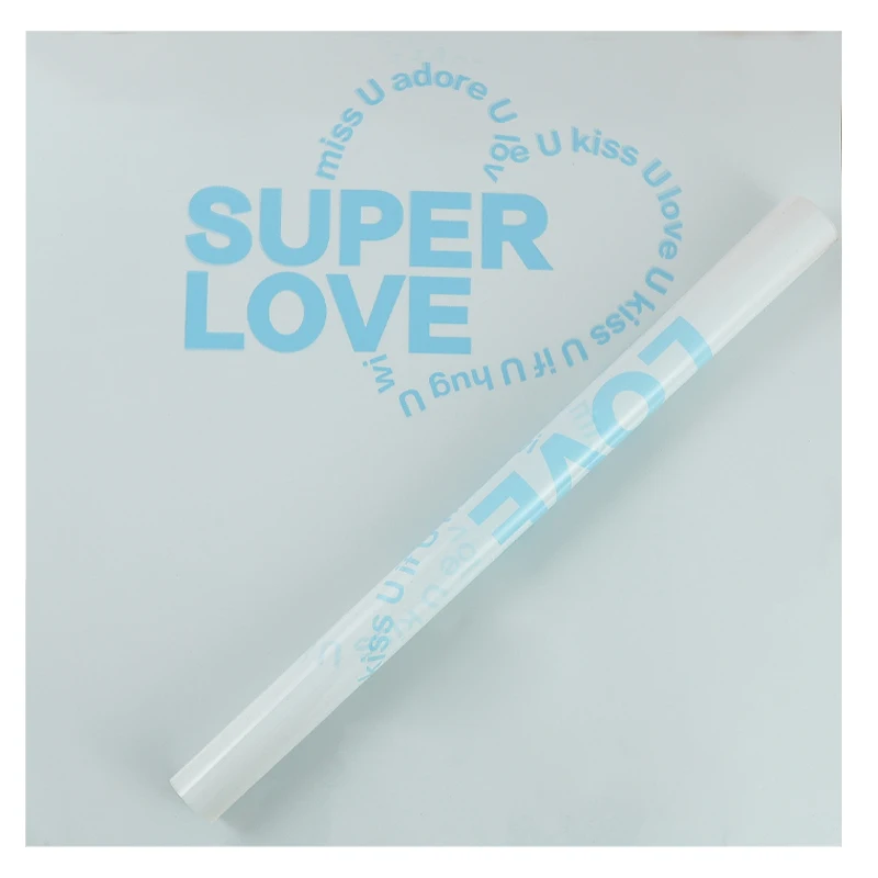 

10 листов корейский букет упаковочная бумага Желейная пленка Love Cellophane бумага водонепроницаемая