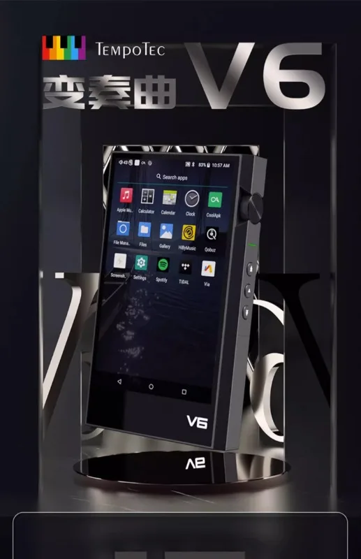 V6 black A-ndroid HIFI плеер DSD512 LDAC MQA16x 4 мм