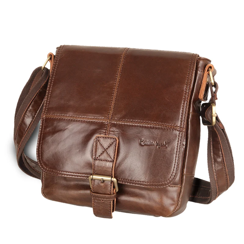 Cobbler Legend Men Bag Sing High Quality Genuine Leather Crossbody Shoulder Bags Chest Shoulder Belt Fashion Messenger Bag