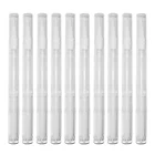 10 шт., прозрачные пустые ручки для маникюра, с кисточкой