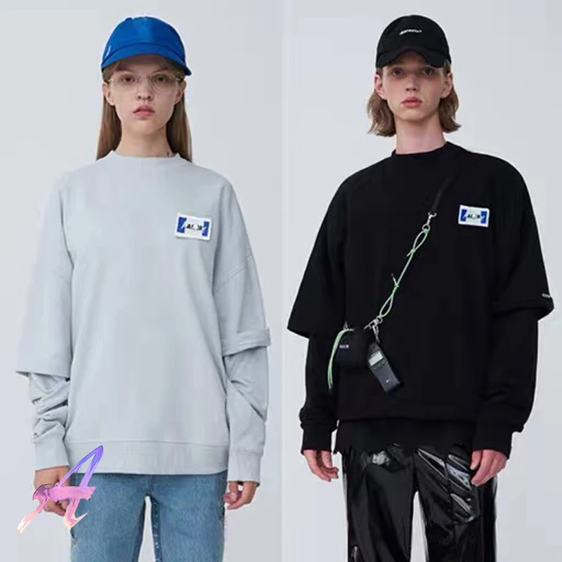 

Ader Error толстовка с фальш-вставкой, с заклепками, ценник на основе технологии Ader Error пуловер Одежда высшего качества повседневная двойной рук...