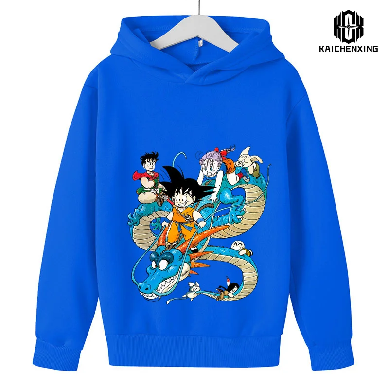2023 Spring Autumn Children's Wukong Hoodie Anime Dragon Ball Long Sleeved Fashion Handsome Hoodie Boys Sports Casual Sweatshirt images - 6
