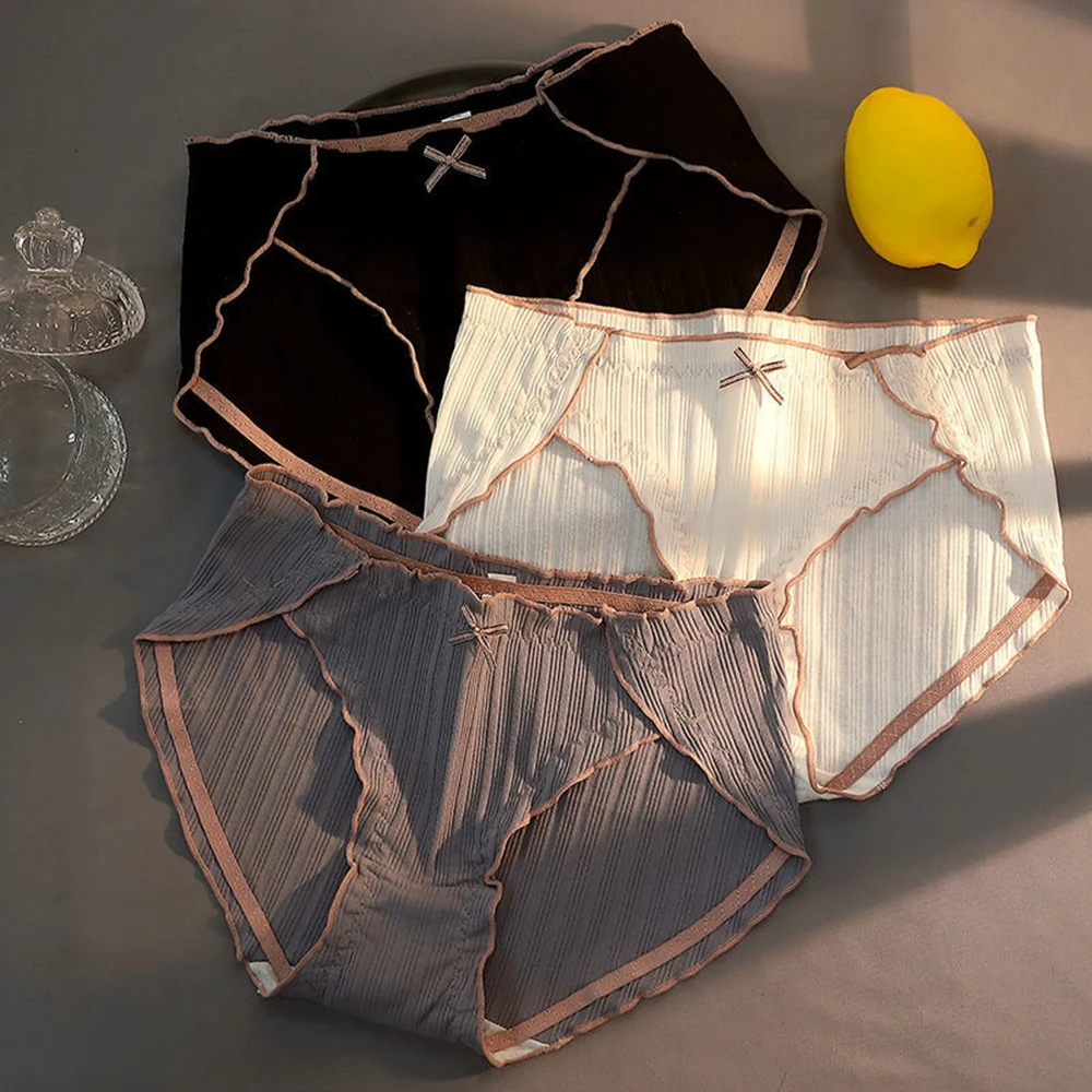 

Женское хлопковое нижнее белье, трусики для девушек, сексуальные бесшовные антибактериальные дышащие трусики с промежностью, женские трус...