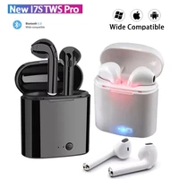 i7s tws bluetooth earphones sports headset stereo earbuds with charging box wireless music earpiece for all smartphone headphone