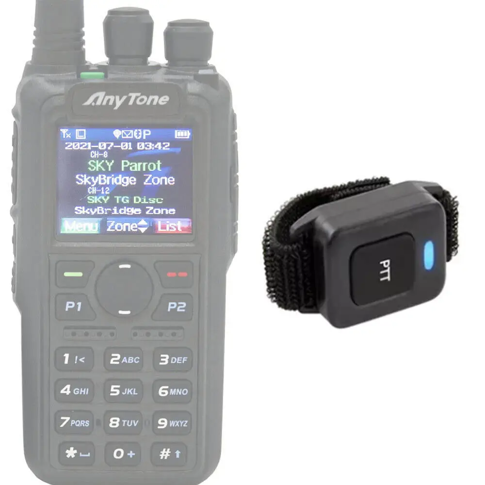 10 шт. оригинальный Bluetooth PTT для рации Anytone AT-D878UV Plus AT-D578 Pro двустороннее радио