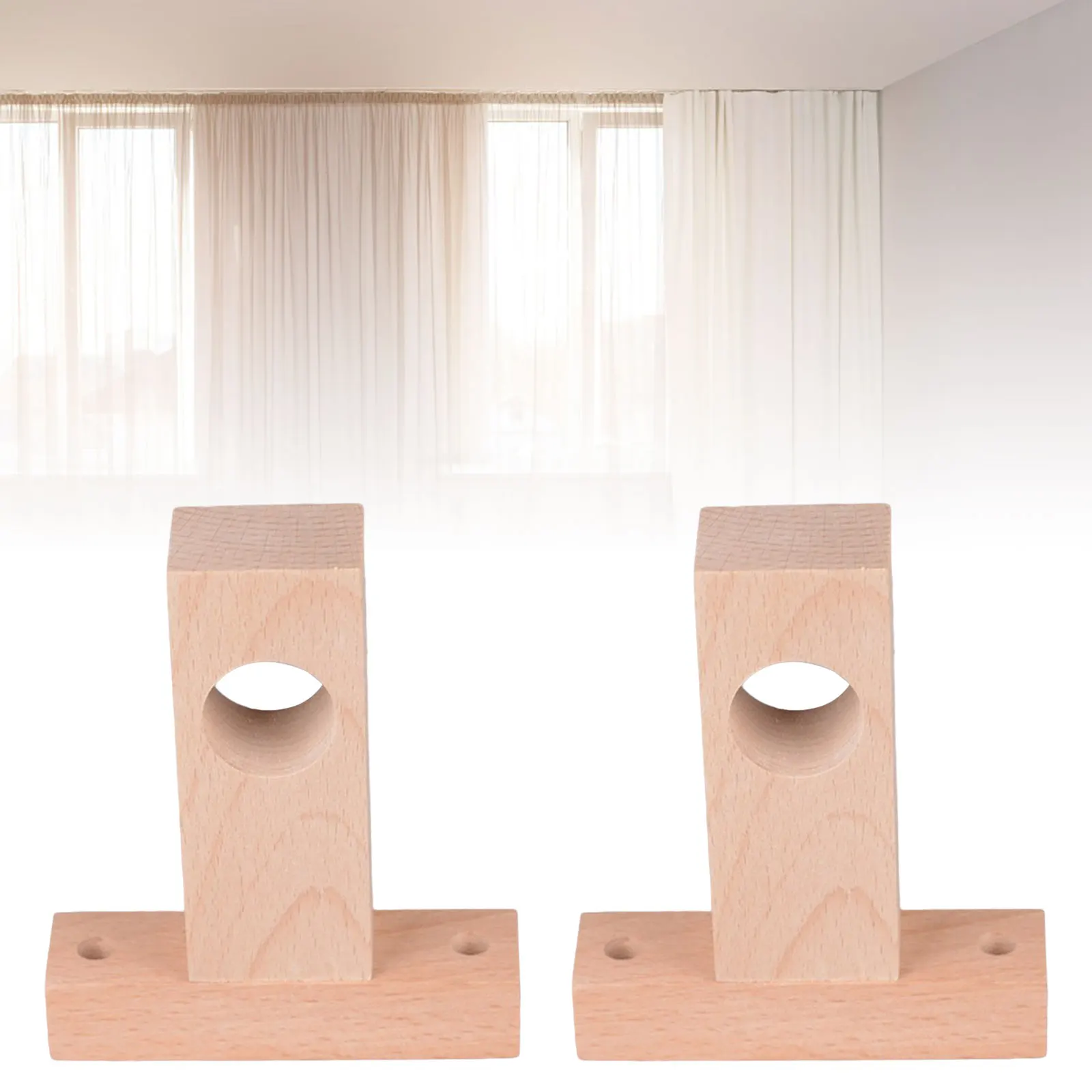 

Деревянные кронштейны для штор 2 шт