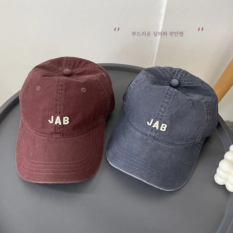 Бейсболка с вышивкой букв Jab для мужчин и женщин Same Sle корейская серия модная