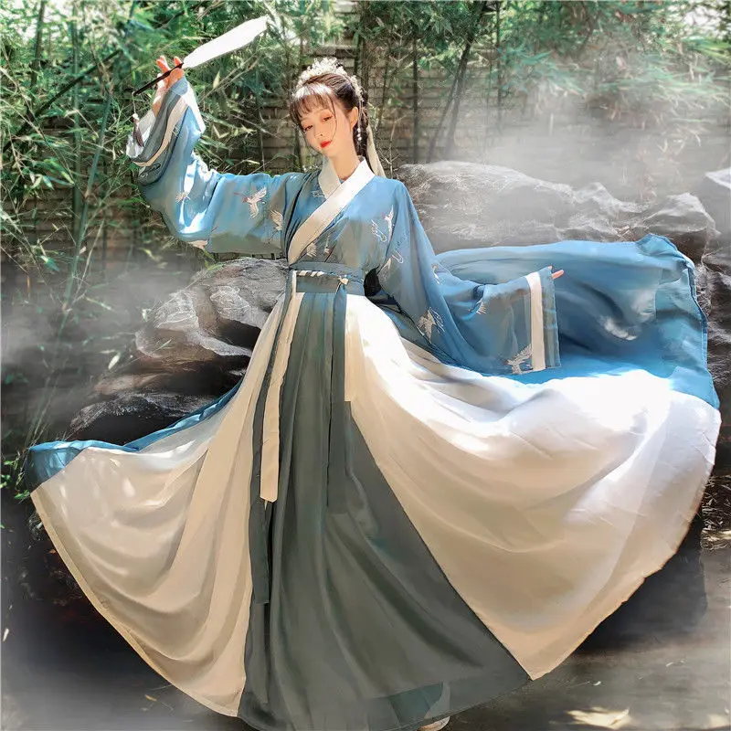 Chinese Hanfu Dress Women's Embroidered Hanfu Set Carnival Fairy Cosplay Dress Hanfu Dance Dress