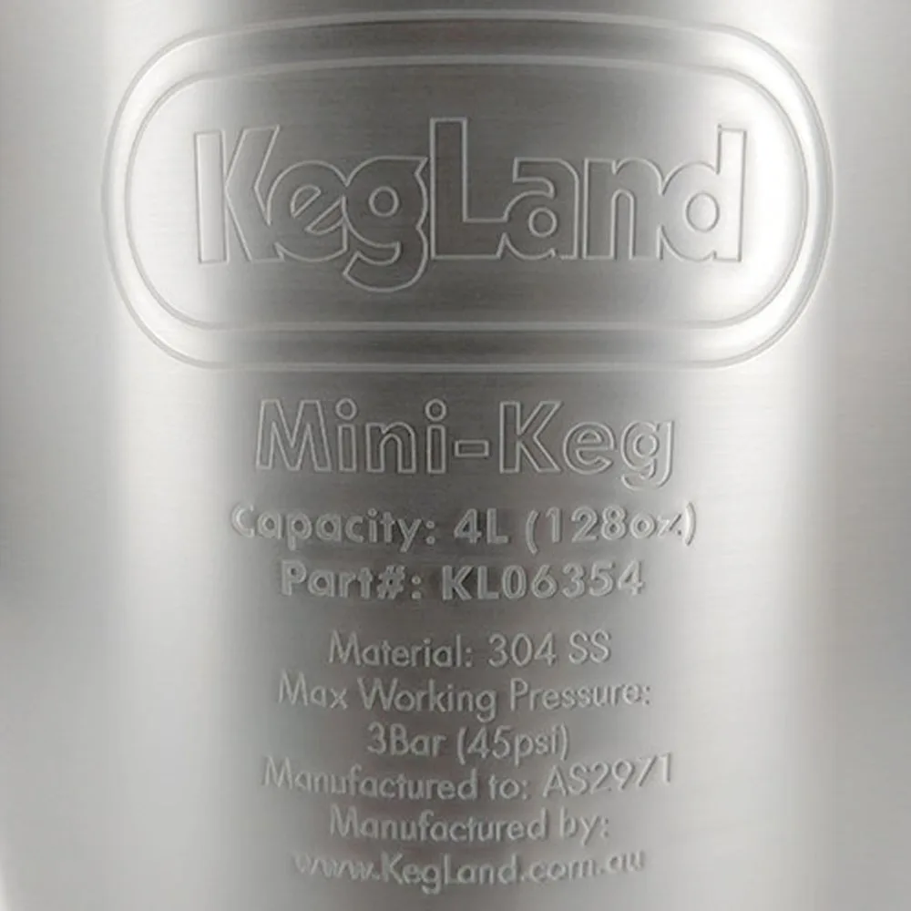 Кегельная мини-бочка для пива 4 л (135 мм x 326 мм) | Пивоварение