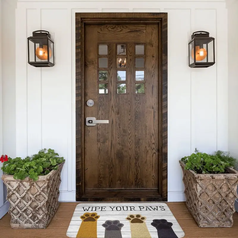 Пользовательские забавные кошачьи лапы протирающие коврик для двери