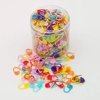500pcs hot sell mix color plastic knitting tools locking stitch markers crochet latch knitting tools needle clip hook