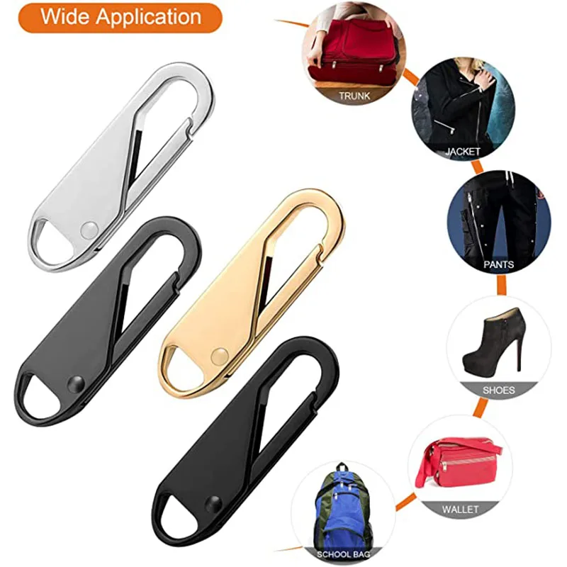 

Universal Zipper Slider Puller Instant Repair Kit Replacement For Broken Buckle Travel Bag Suitcase Zipper Head DIY Sewing Craft