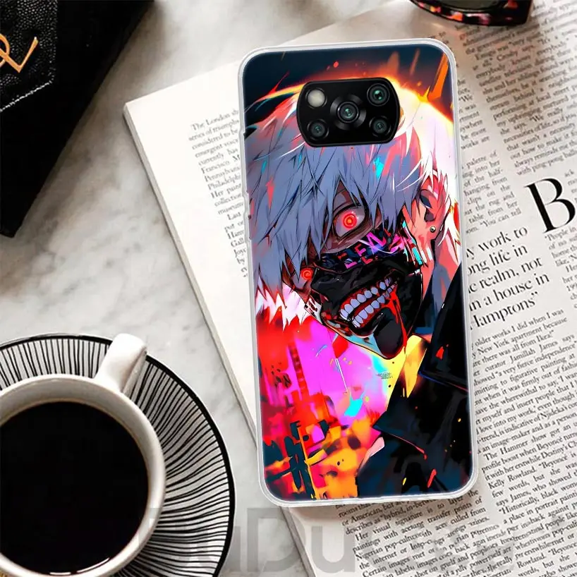 Чехол G-Ghoul Tokyo Kaneki Ken для Xiaomi Poco X7 X6 X5 Pro X4 Gt X3 Nfc F6 телефона F5 F4 F3 M5S M4 M3 M5 Корпус с