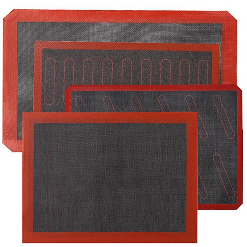 

4Pcs Non Stick Perforated Silicone Baking Mat Oven Sheet Liner Bakery Tool For /Bread/ Macaroon Kitchen Bakeware Tools