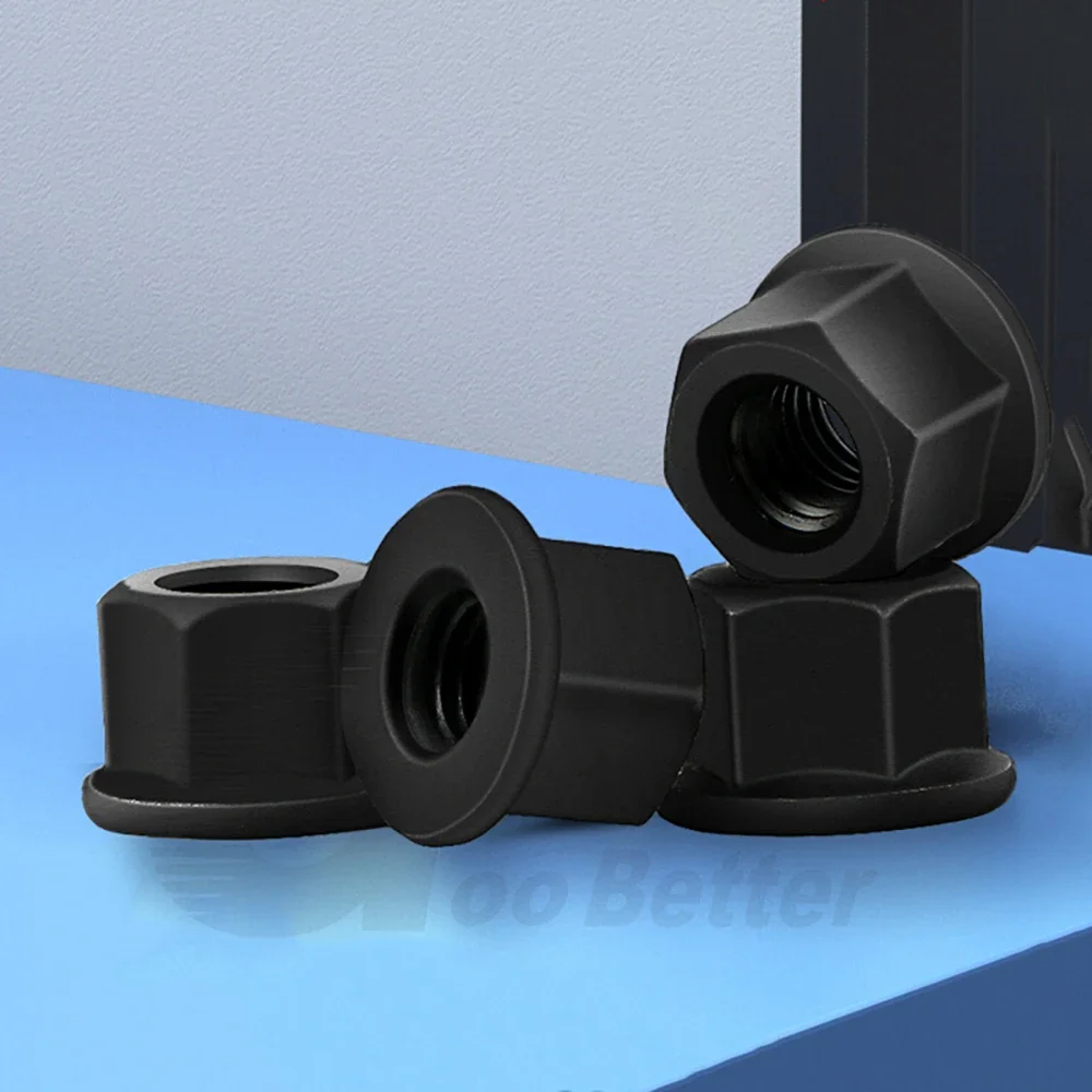 M8 M10 M12 M14 M16 M18 M20 M22 M24 M27 M30 Гайки с высоким фланцем класс 4 8 углеродистая сталь