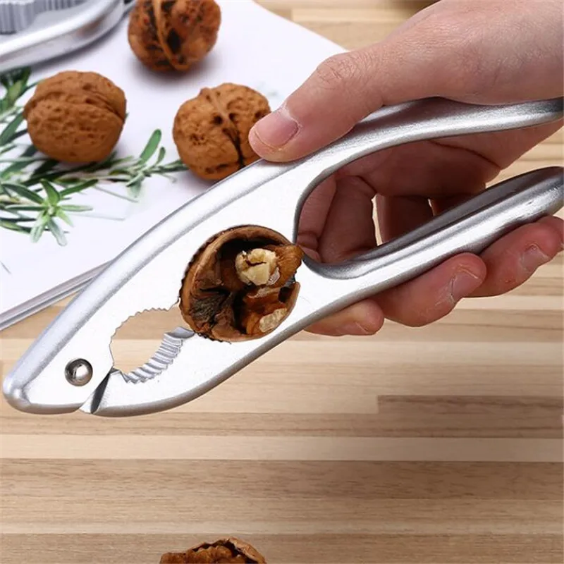 

Aluminum Nutcracker Nips Clamps Kitchen Tool Multi-Functional Nut Cracker Sheller Walnut Cracker Plier Opener Tool