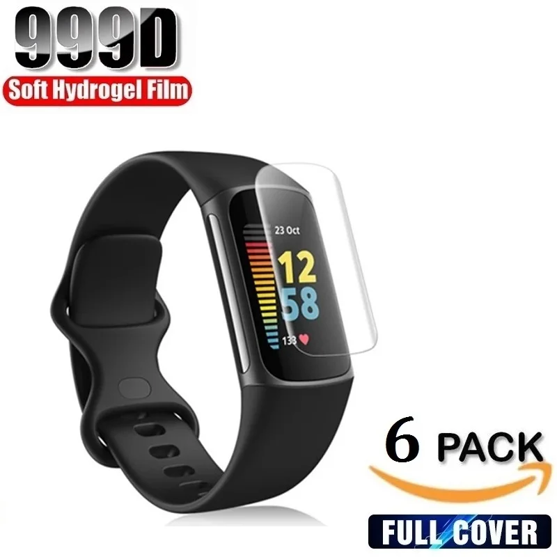 Pellicola Protettiva Idrogel Per Fitbit Charge 5 4 3 2 Pellicola Salvaschermo (Non Vetro) Per Fitbit Inspire 3 2 Hr Luxe Film Foil
