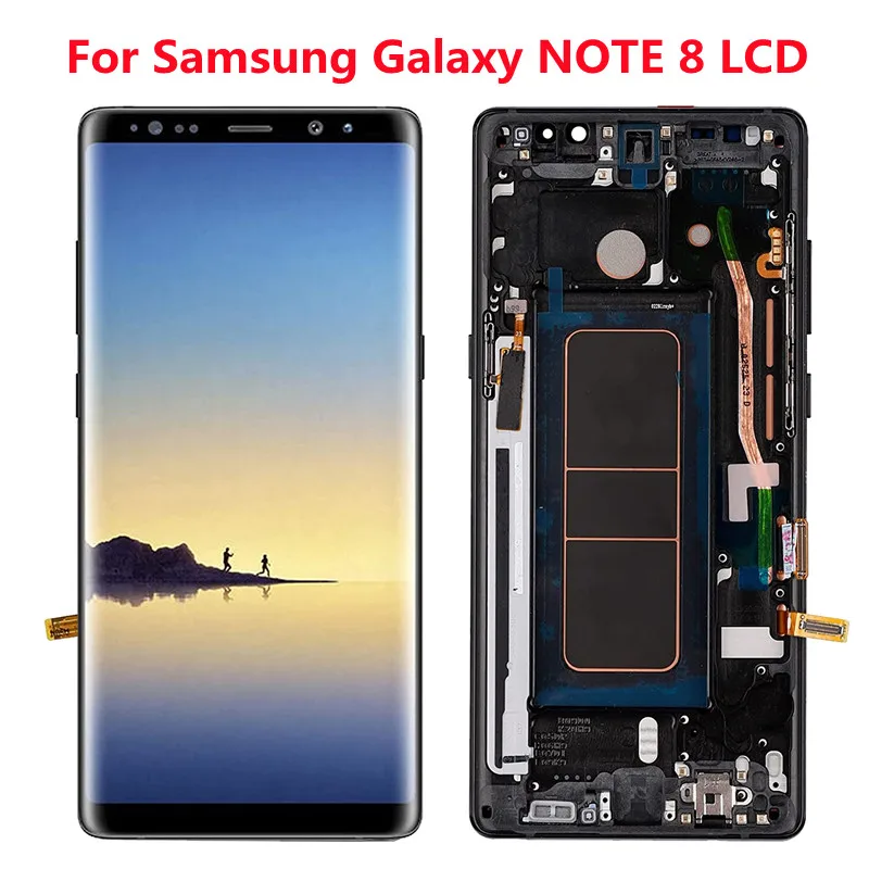 

ЖК-дисплей для Samsung Galaxy NOTE 8 N950U N950A N950V N950F, сенсорный экран в сборе для Galaxy NOTE8, с сильным ожогом, оригинал