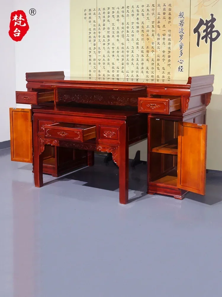 Храм Будды домашний китайский стол алтарь для поклонения таблица вribute Бога