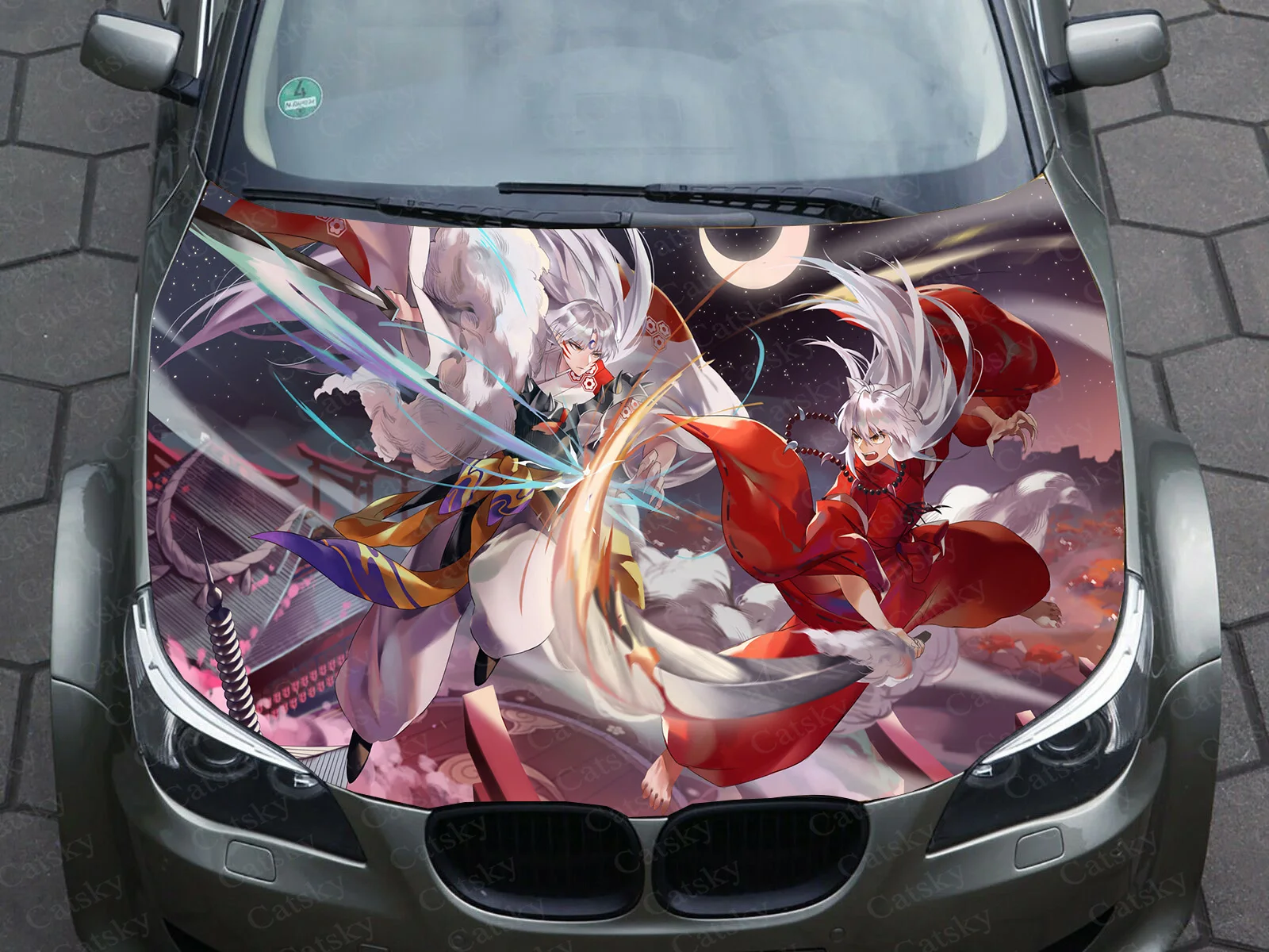 

Inuyasha Anime Vehicle Livery Sticker Manga Themed Hood Sticker Vinyl Sticker Universal Size Packing Sticker Sesshomaru