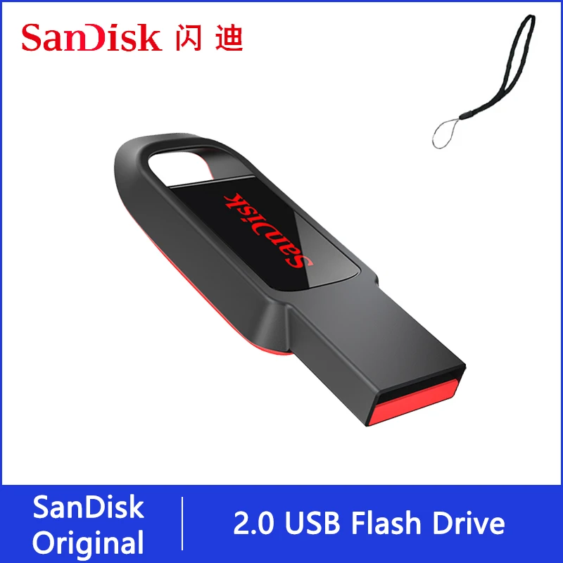 

SanDisk USB Stick 2.0 Key USB Flash Drive 128GB 64GB 32GB 16GB Pen Drives Pendrive USB Pen Disk Flashdrive Memory for Phone