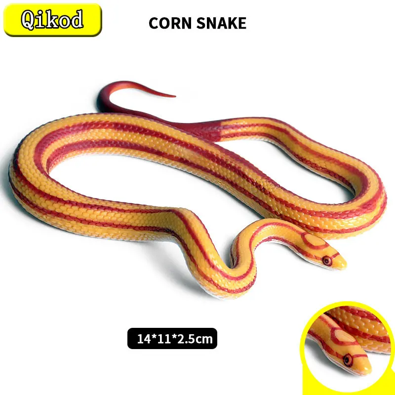 

Children's Cognitive Education Simulated Wild Animal Reptile Model Giant Python Corn Snake Safety Quality Toys Decoration Gifts