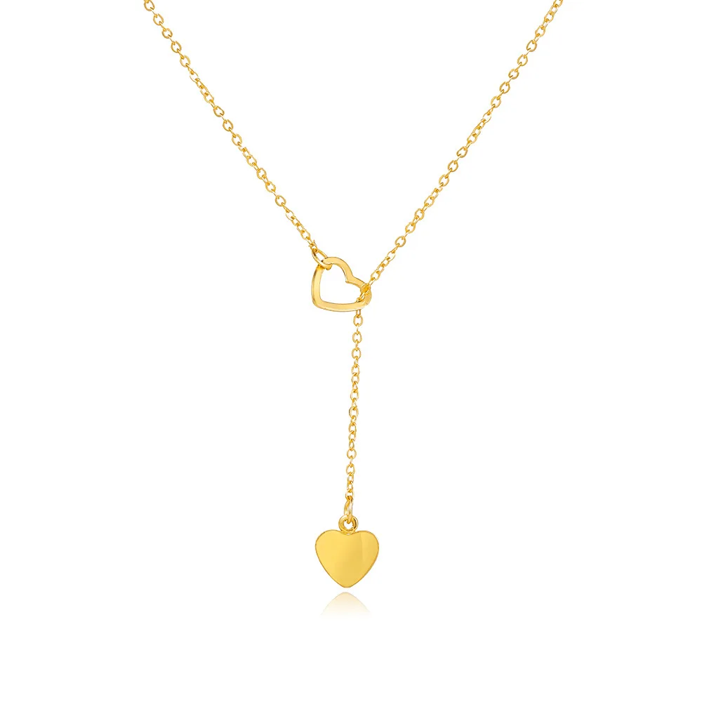 

KYTRD Delysia King new heart-shaped clavicle chain simple heart love pendant necklace