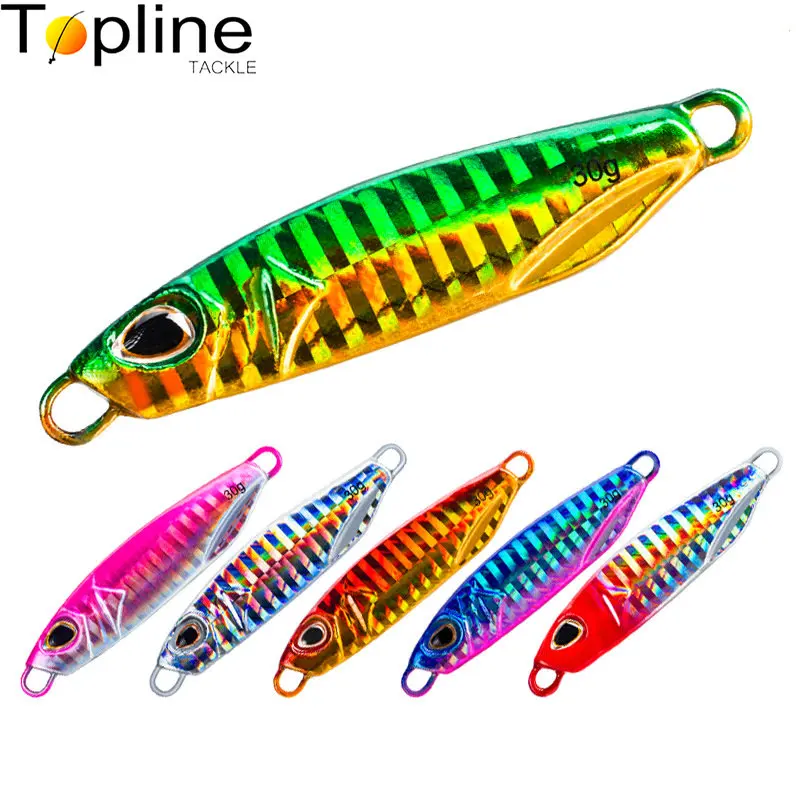 

7G-30G Fishing Lure Metal Jig Bait Spoon Bionic False Bait Fishing Shore Casting Hard Bait Laser Coating Free Shipping