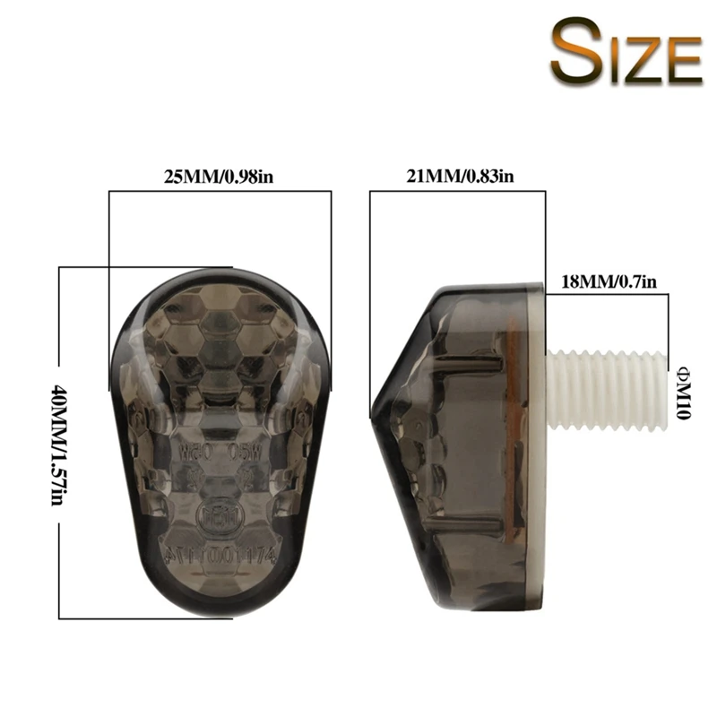 Мотоциклетный светодиодный индикатор поворота для Yamaha YZF R1 R6 SFZ1S FAZER 4 шт.