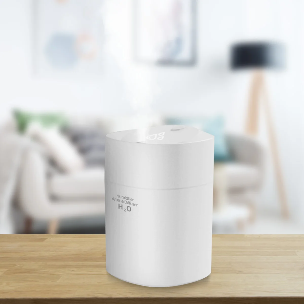 

New Air Humidifier 220ml Mini Cool Mist Humidifier with Water Drop Shape LED Light Super Quiet Portable Aromatherapy Humidifier