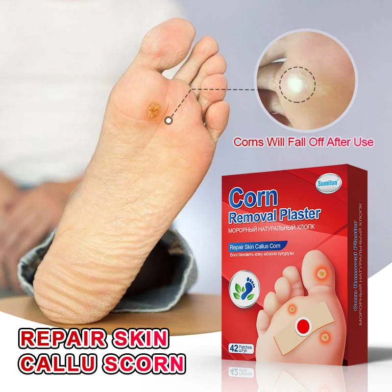 

42Pcs Foot Care Sticker Medical Patch Corn Removal Pads Warts Thorn Curative