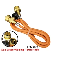torch extension hose kit mapp with hook 1 5m 5ft air control knob hose braided gas welding torch cga600 for brazing welding