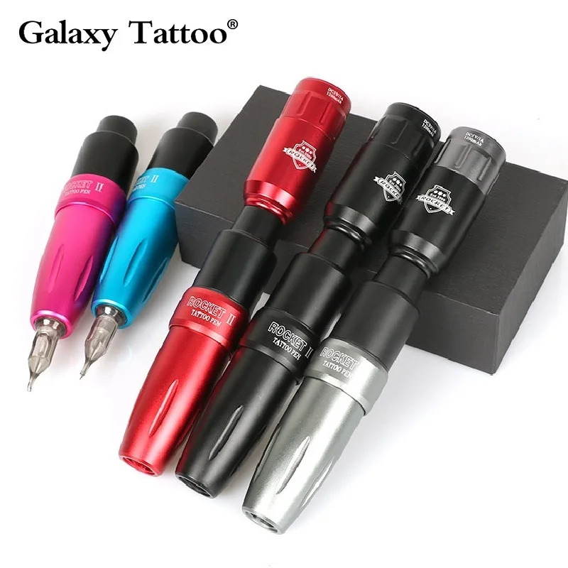 

Tattoo Kit Rocket 2 Tattoo Pen Complete Set With 1pc Mini Wireless Tattoo Power Supply RCA Connector Rocket II Motor Gun Sets
