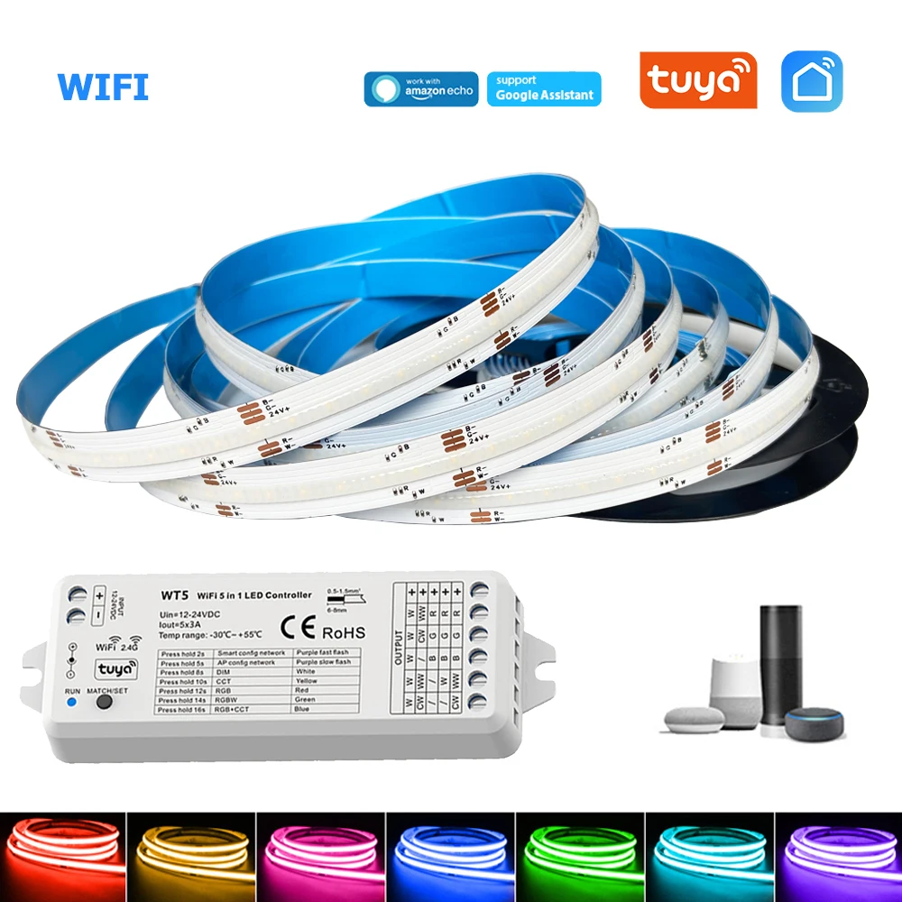 Светодиодная гибкая лента с регулируемой яркостью 24 В 5 м |