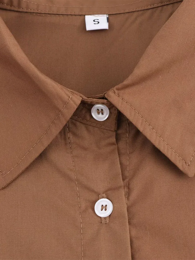 Осень-зима 2024 новые поступления женская свободная повседневная рубашка с