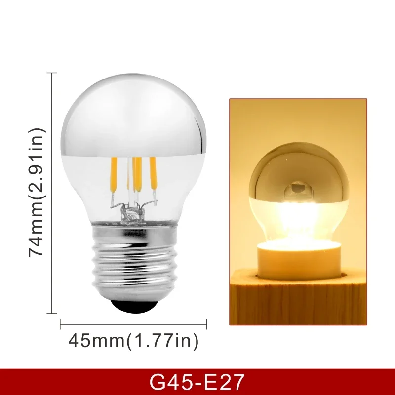 

LED лампа GOT LIANG эдисон винтаж теплый белый свет G45/A60/G80/G95 E14/E27 4W