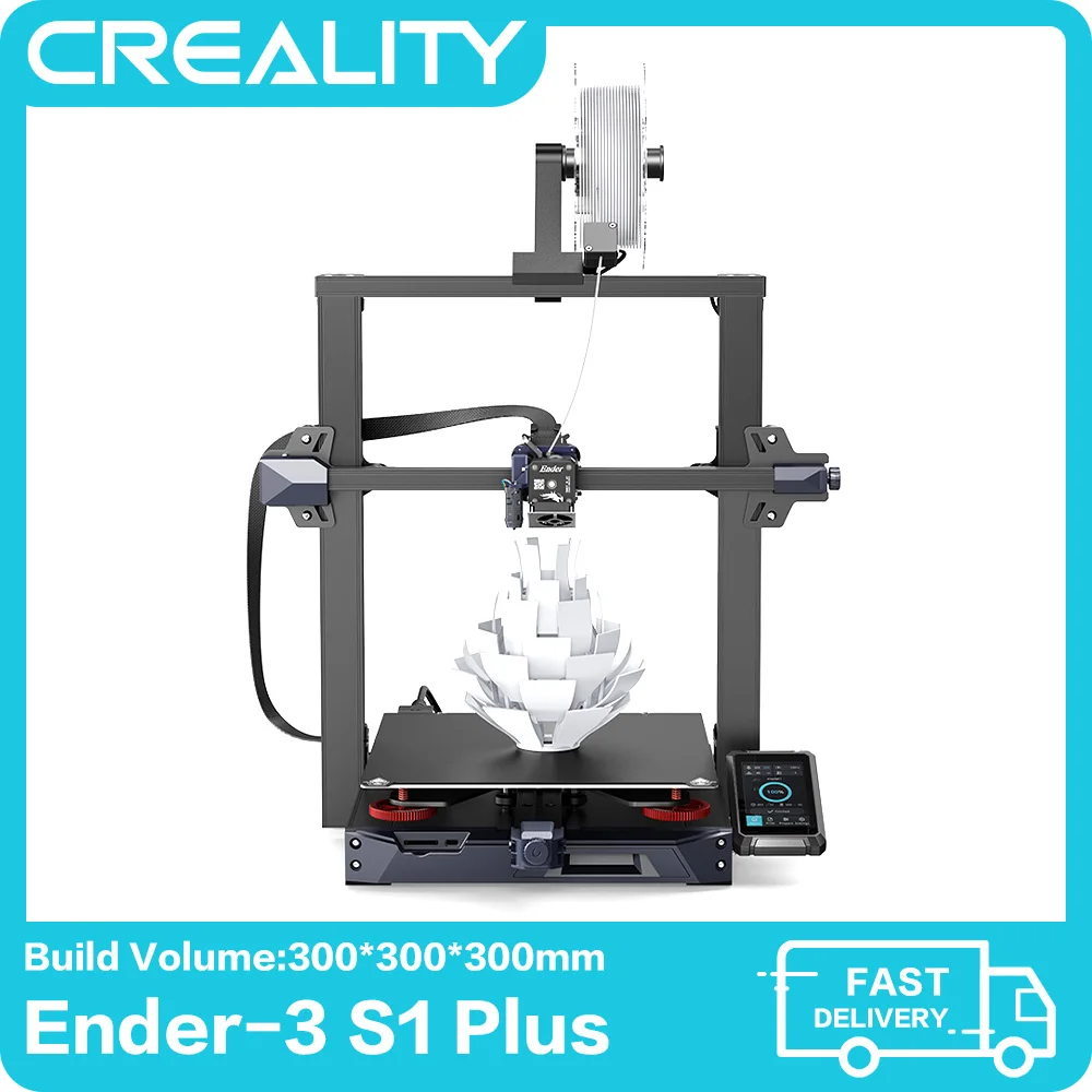 

CREALITY Ender-3 S1 Plus 3D Printer With CR-Touch Automatic Leveling Sprite Extruder Dual Z-axis Self-Assemble Printer Kit