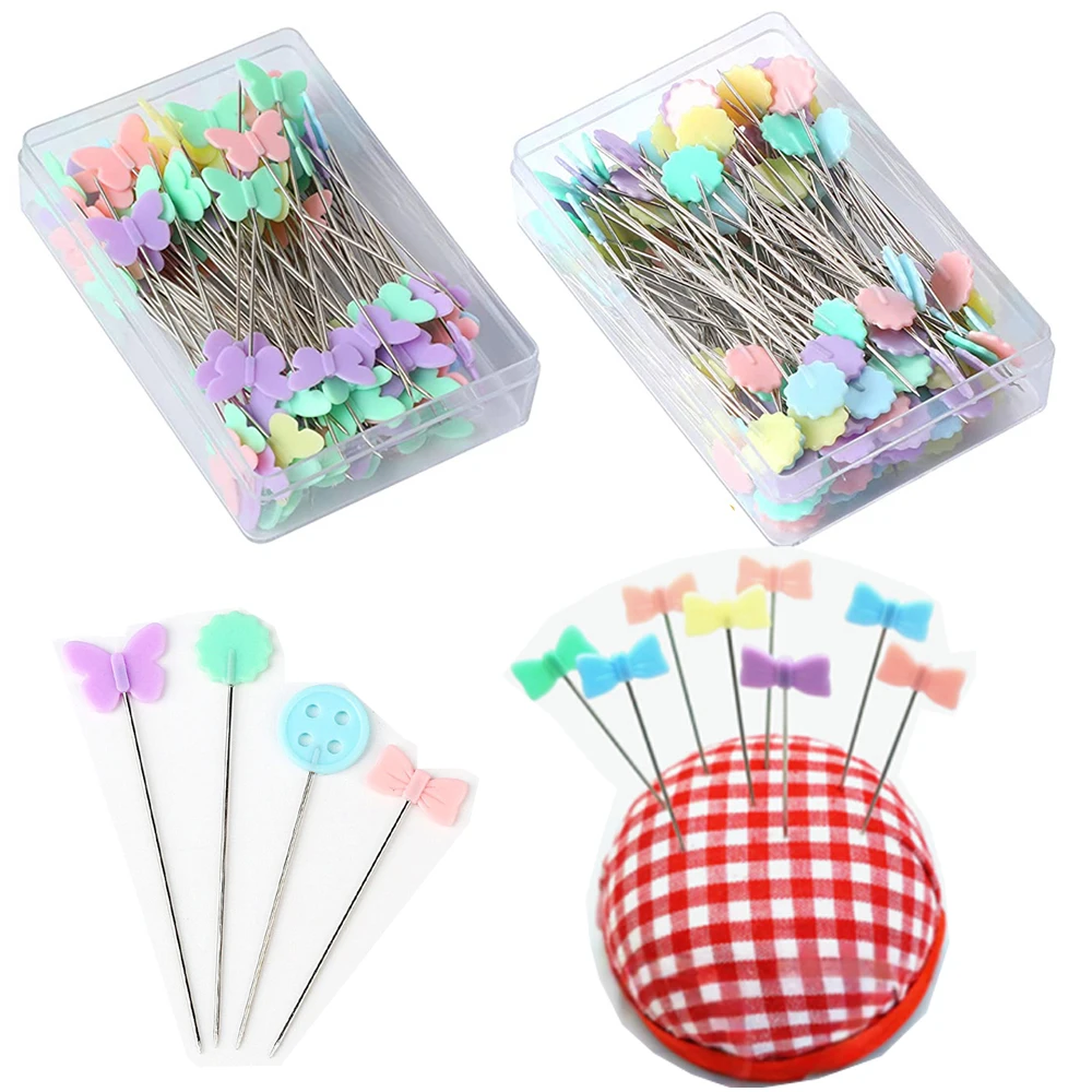 

100pcs Safety Pins Dressmaking Pins Embroidery Patchwork Tool Fixed Button Patchwork Stitching Pin for Sewing DIY Accessories