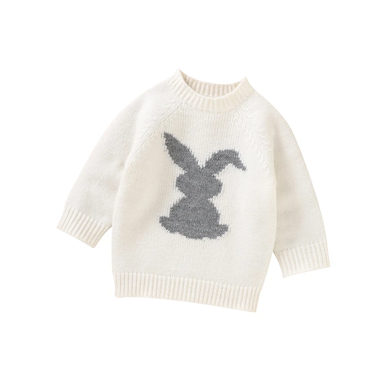 

Пасхальные свитера для малышей, одежда, весенние вязаные пуловеры с милым кроликом для новорожденных мальчиков и девочек, джемперы, трикота...