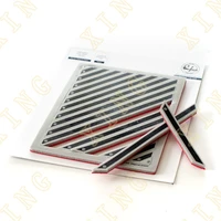 diagonal stripes silicone stamps diy scrapbook diary decoration embossed paper card album craft template 2022 new arrival
