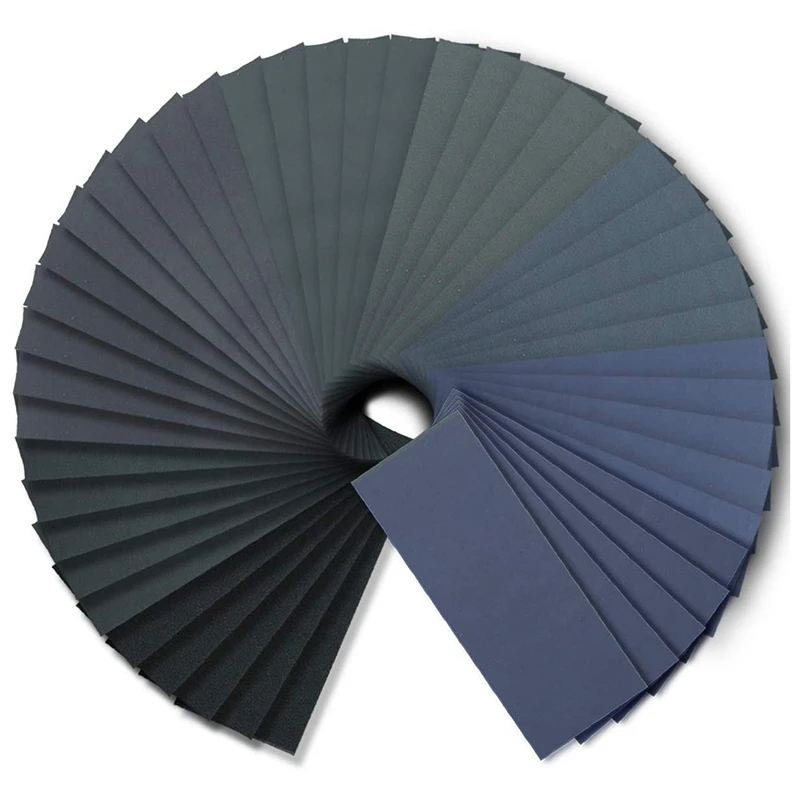 

Фотобумага с зернистостью от 240 до 3000 для влажной сухой наждачной бумаги 9X3,6 дюймов для автомобильной шлифовки, отделки деревянной мебели