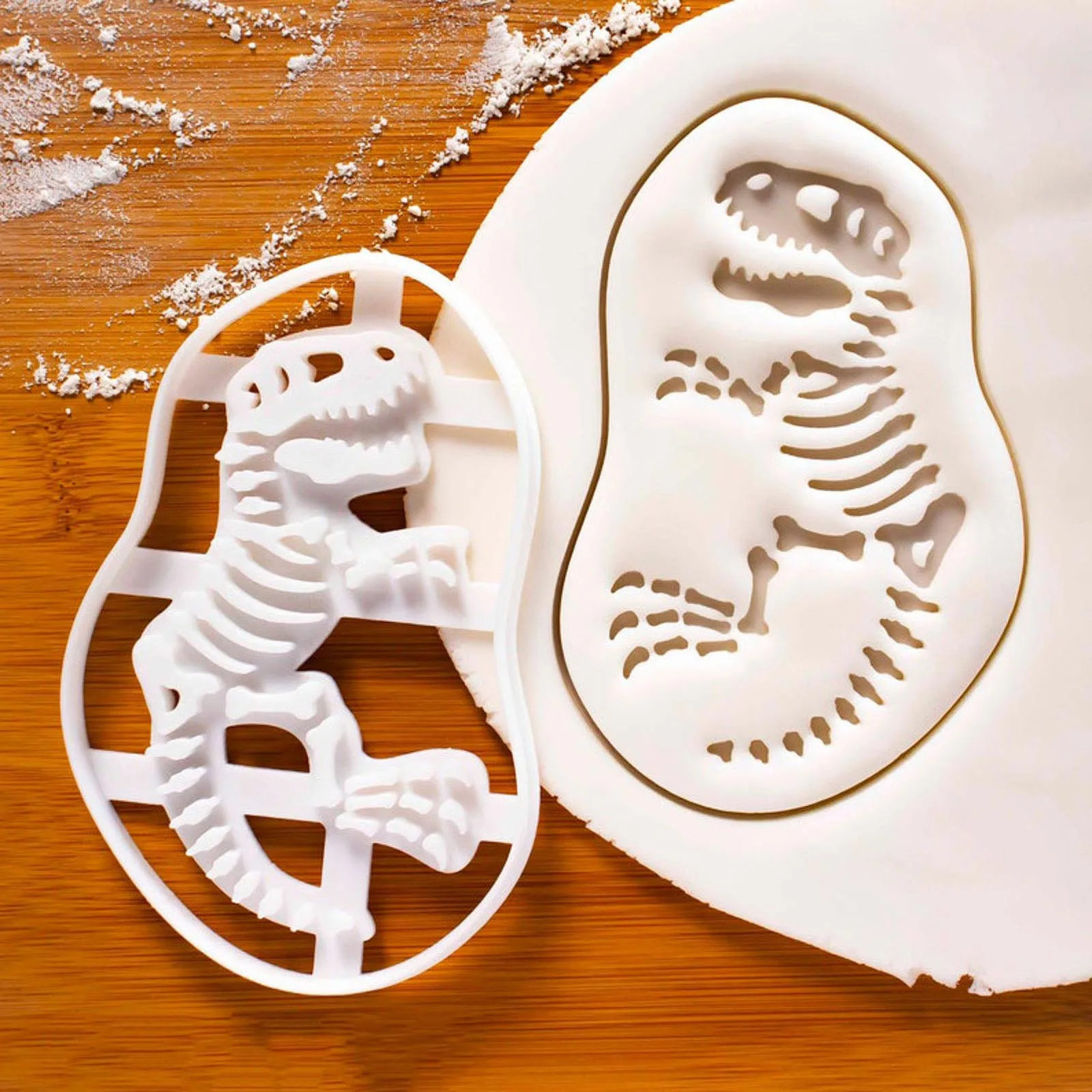 

Форма для печенья в виде динозавра, белый абразивный инструмент для выпечки, форма для печенья в виде динозавра, мини-пакет для печенья в фор...