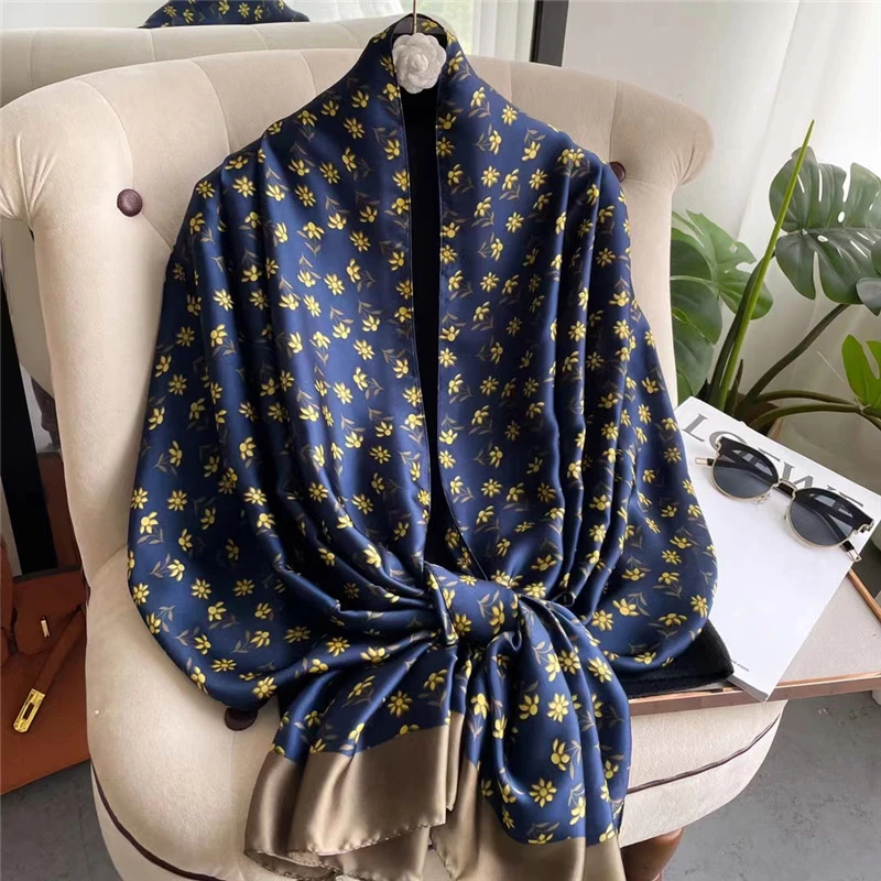 

luxury brand women scarf fashion print silk scarves summer shawls and wraps soft pashmina lady bandana foulard hijabs