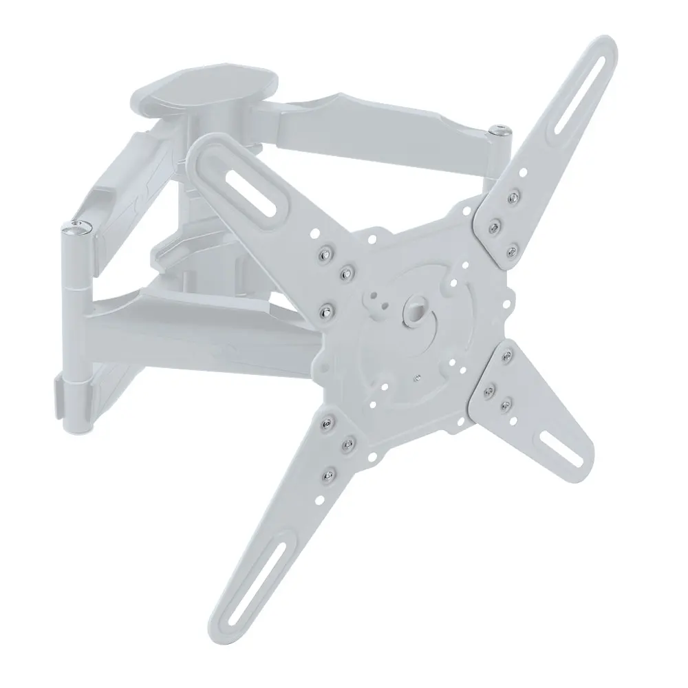 ТВ Кронштейн Kromax ATLANTIS-45 White (Наклонно-поворотный кронштейн угол наклона +5 -15° для