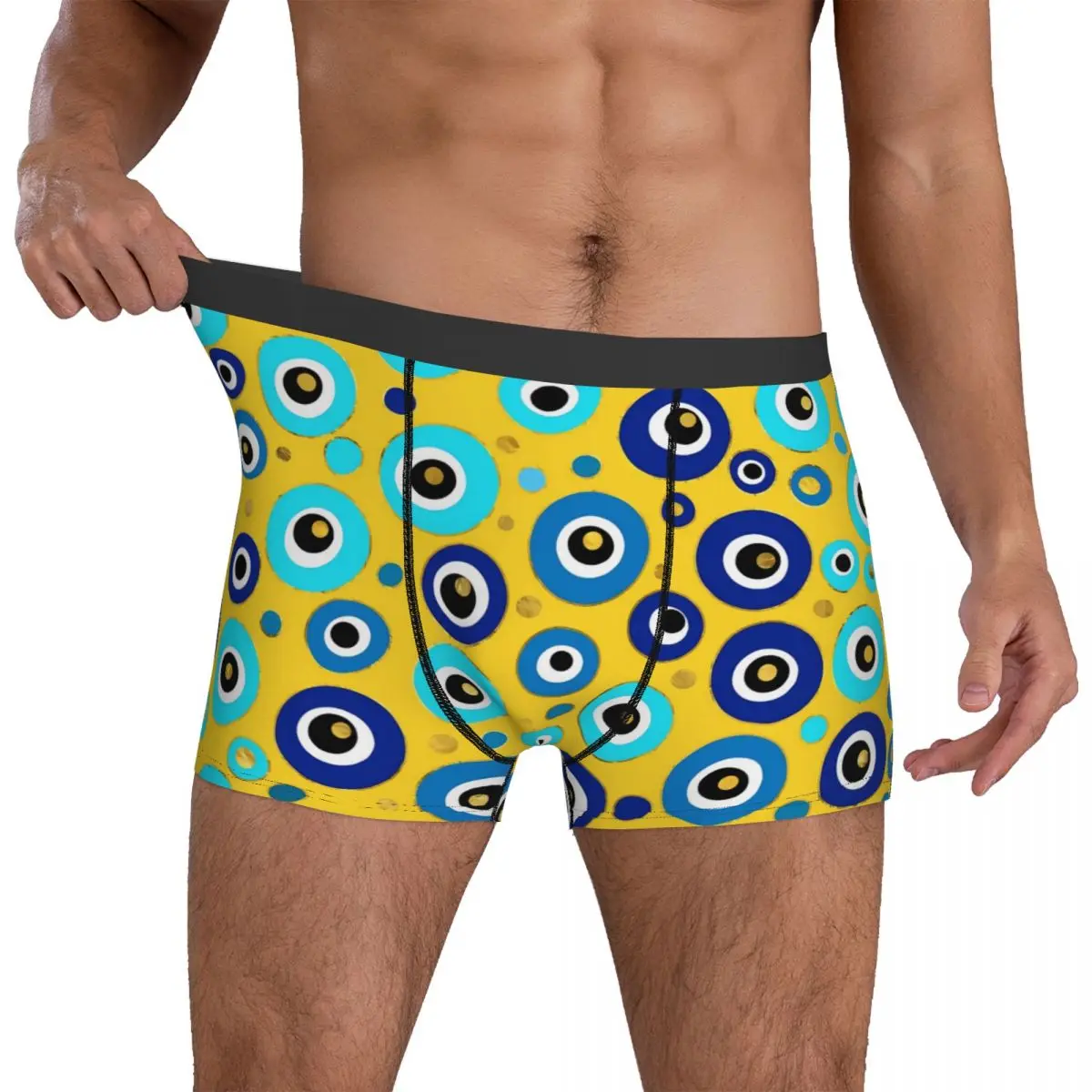 

Нижнее белье для защиты от сглаза, изготовленное на заказ, Мужские дышащие трусики-брифы с объемным мешочком изготовленные на заказ размером 2XL